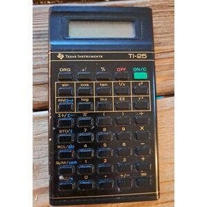 Vintage Texas Instruments TI-25 Electronic Scientific Calculator Battery Operate